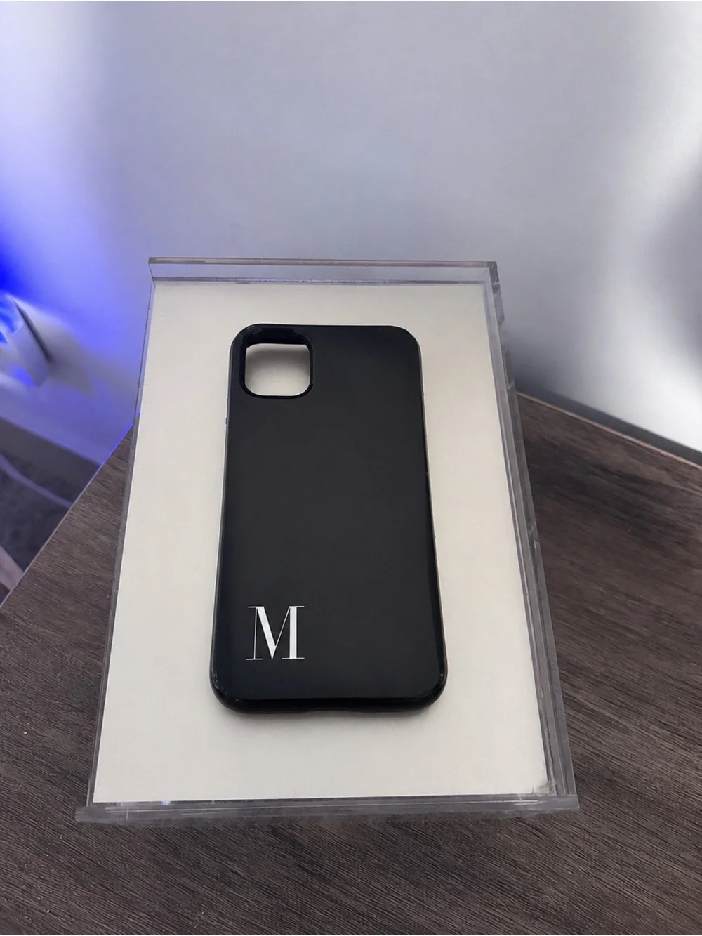 Society6 “M” Initial Phone Card Case / iPhone 11